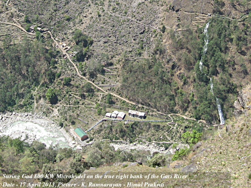 The 800 KW Suring Gad, along the Gori River, April 2009